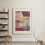 "Globe plot" - Art Print in Peach by Catilustre - In a Room