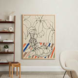 "Hungarian Vase" - Art Print in Paprika by Lise Gulassa - In a Room