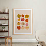 "Apples" - Art Print in Sherbet Multi by Alisa Galitsyna - In a Room