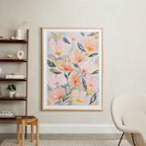 "Speckled Garden" - Art Print in White by Whitney Rainsdon - In a Room