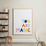 "Colorful - You are Magic" - Art Print in Sky by Jessica Prout - In a Room