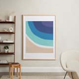 "By the Bay" - Art Print in White by Jenny Partrite - In a Room
