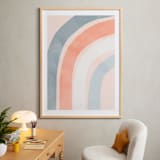 "Spring Rainbow" - Art Print in Blush by Iveta Angelova - In a Room