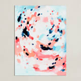 "Grapefruity" - Art Print in Coral by Katie Craig - Unframed