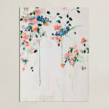 "Cascade" - Art Print in Coral by Sonal Nathwani - Unframed
