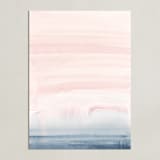 "Cascading Sky" - Art Print in Blush Pink by Little Valley Studio - Unframed