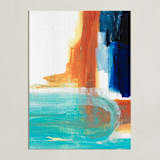 "Wave I" - Art Print in White by Gina Perillo - Unframed
