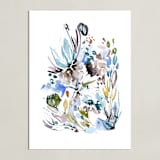 "Awakening 4" - Art Print in Blue by Sara Berrenson - Unframed