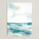 "Evergreen Dream" - Art Print in Peacock Blue by Nicoletta Savod - Unframed