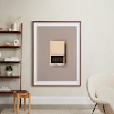 "Unstruck Silver" - Art Print in Color Match Silver by Andrew McClintock - In a Room