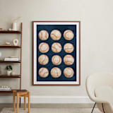 "Dinger 1 Spin Cycle" - Art Print in Navy by Kamala Nahas - In a Room
