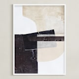 "Last Tuesday" - Art Print in Sand by Jennifer Daily - Framed