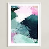"Vivid Splash" - Art Print in Ocean by Melanie Severin - Framed