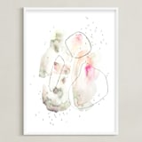 "Sharbat" - Art Print in Soft Peach by Morgan Goodrum - Framed