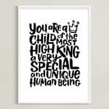"Child of the Most High King" - Art Print in Outer Space by Laura Bolter - Framed