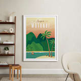 "Escape to Motunui" - Art Print in Sunset by Erica Krystek - In a Room