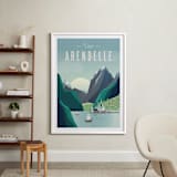 "Visit Arendelle" - Art Print in Glacier by Erica Krystek - In a Room