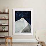 "Midnight Nature II" - Art Print in Deep Blue by Tanya Lee Design - In a Room