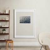 "Sand and Sea 2" - Art Print in Deep Sea Blue by Shawna Urban - In a Room