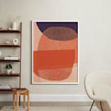 "paper jitter" - Art Print in papaya by Carrie Moradi - In a Room
