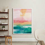 "New Day" - Art Print in Teal by Jess Phoenix - In a Room