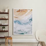 "Sediment No 1" - Art Print in Beige by Kelly Ventura - In a Room