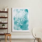 "Swim" - Art Print in Aqua by Julie Song Ink - In a Room