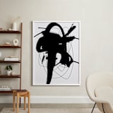 "synapse" - Art Print in Black and White by Ilana Greenberg - In a Room