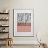 "Color Streak" - Art Print in Dusty Rose by Kiersten Garner - In a Room