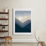 "After Storm" - Art Print in deep blue by Stop-mashina - In a Room