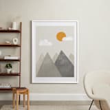 "The Mountains are Calling in the Morning" - Art Print in Mountain by Meghan Hageman - In a Room