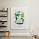 "Ten Green Things" - Art Print in Green by Ana Peake - In a Room