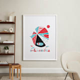 "Glink Glunk" - Art Print in Cherry by ERAY - In a Room
