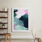"Vivid Splash" - Art Print in Ocean by Melanie Severin - In a Room