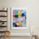 "Safe as houses" - Art Print in peach by raven erebus - In a Room