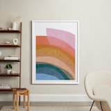 "paper rainbow" - Art Print in Rainbow by Carrie Moradi - In a Room
