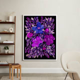 "black is beauty_3" - Art Print in purple by Ramoncita - In a Room