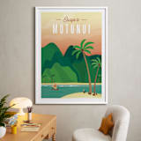 "Escape to Motunui" - Art Print in Sunset by Erica Krystek - In a Room