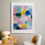 "Safe as houses" - Art Print in peach by raven erebus - In a Room