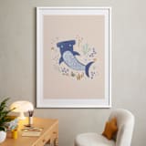 "Sharky cute" - Art Print in Blush by Tati Abaurre - In a Room