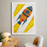 "Space to Explore I" - Art Print in Flare by Heather Schertzer - In a Room