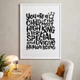 "Child of the Most High King" - Art Print in Outer Space by Laura Bolter - In a Room