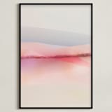 "Sailors Delight" - Art Print in Pink Skies by Karen Kardatzke - Framed