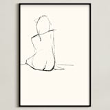 "Composed" - Art Print in Nude by A Conger - Framed