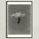 "Rene" - Art Print in Moody Grey by jinseikou - Framed