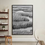 "Marshlands 1" - Art Print in Black & White by Elizabeth Pyle - In a Room