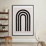 "Arcs I" - Art Print in Blush by Iveta Angelova - In a Room