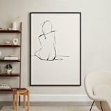 "Composed" - Art Print in Nude by A Conger - In a Room