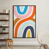"Swish" - Art Print in Tangerine by Haley Warner - In a Room