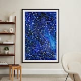 "Constellations" - Art Print in Deep blue by Alexandra Dzh - In a Room